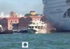 Nave da crociera tampona battello turistico a Venezia, quattro donne ferite