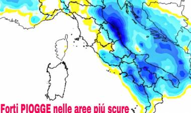 Precipitazioni via via meno intense, l'anticiclone assorbe l'instabilità.