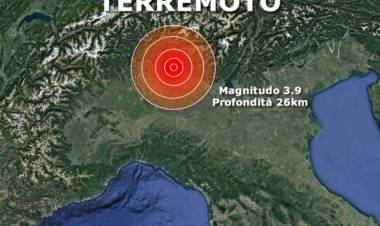 TERREMOTO in LOMBARDIA: FORTE SCOSSA avvertita a Bergamo, Milano, Monza. EPICENTRO a Bonate sotto. Magnitudo di 3.9
