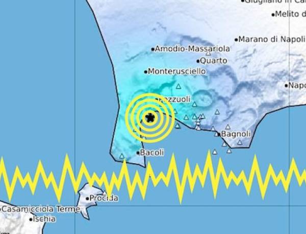 Terremoto ai Campi Flegrei, scossa di magnitudo 3.4 avvertita tra Pozzuoli e Napoli