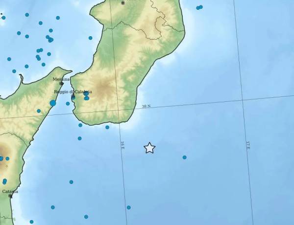Scossa di terremoto magnitudo 5.1 avvertita a Reggio Calabria