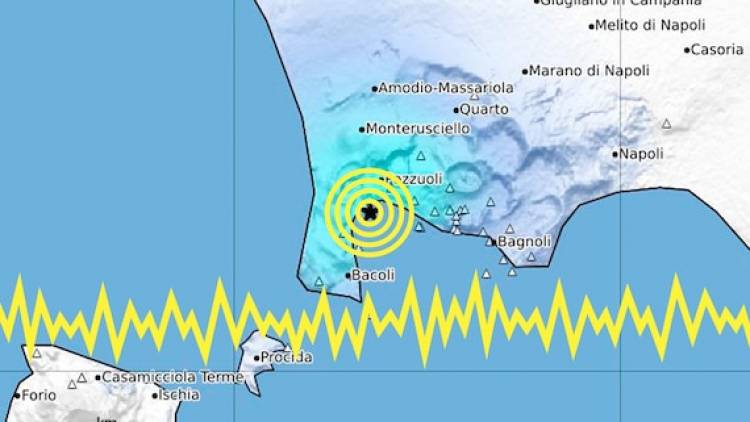 Terremoto ai Campi Flegrei, scossa di magnitudo 3.4 avvertita tra Pozzuoli e Napoli